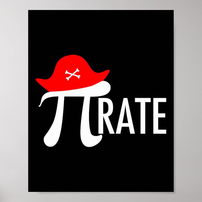 Poster Engraçado Pirate Math Pun - Símbolo de Humor Tee d (Frente)