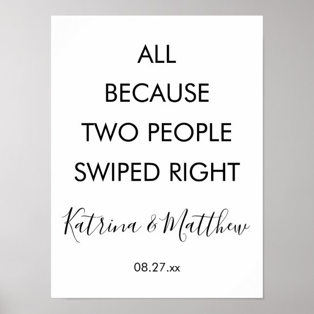 Poster Engraçado, porque duas Pessoas estragaram o casame (Frente)