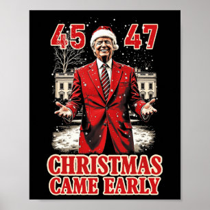 Poster Engraçado Presente Chegou No Início Deste Ano 2024