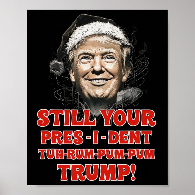 Poster Engraçado Presidente Trump Pajamas Ugly Chris (Frente)