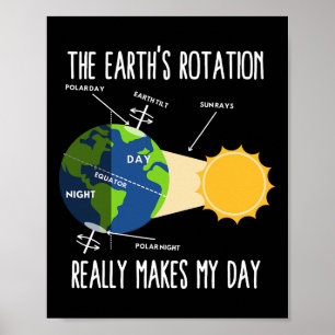 Poster Engraçado Professor de Ciência do Dia da Terra em 
