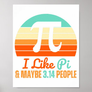Poster Engraçado Professor de Matemática Marcha 14 Pi Day