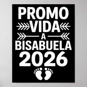 Poster Engraçado promovido a bisavó 2026 dizendo Engraçad