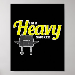 Poster Engraçado Pun Grill Cook, Churrasco Barbecue Pesad