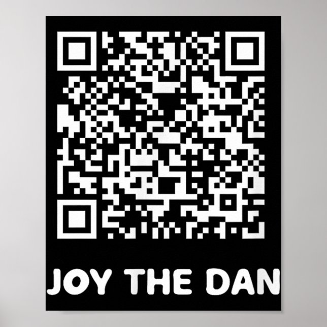 Poster Engraçado Qr Trump Dancing Interative Code (Frente)