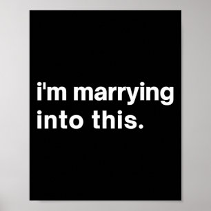 Poster Engraçado que estou me casando com esse noivo1 