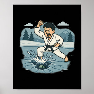 Poster Engraçado Quebrar O Humor De Artes Marciais Do Ice