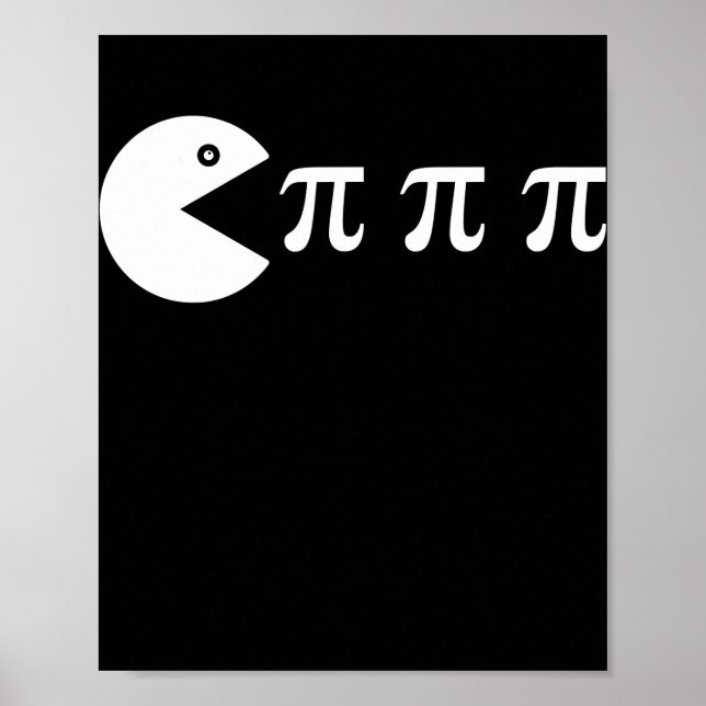 Poster Engraçado retro videogame PI Day Math Professor (Frente)