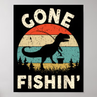 Engraçado Saiu Camiseta de Pesca Homens Meninos Jo