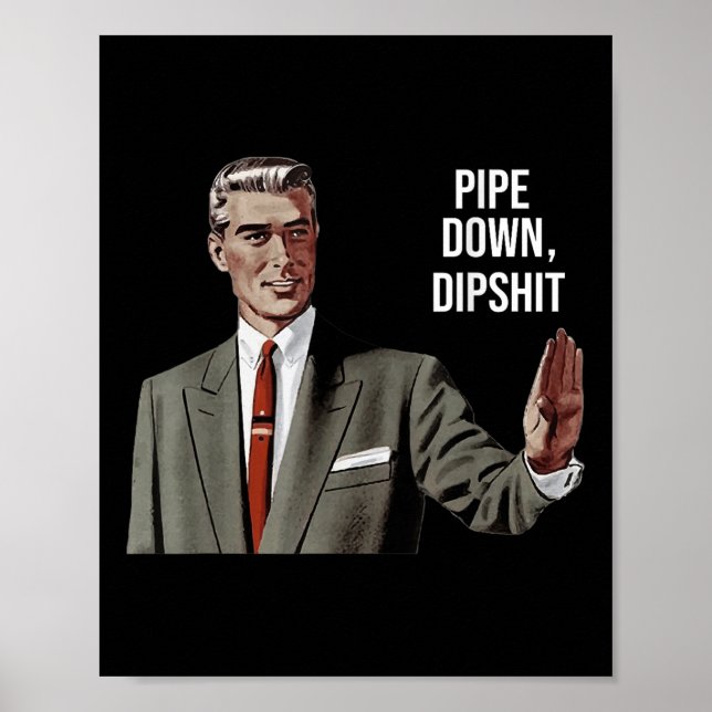 Poster Engraçado Sarcástico Abaixe A Arte De Meme, Correç (Frente)