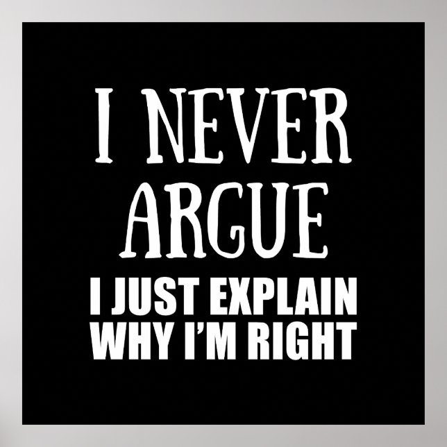 Poster Engraçado sarcástico cita sarcasmo de humor adulto (Frente)