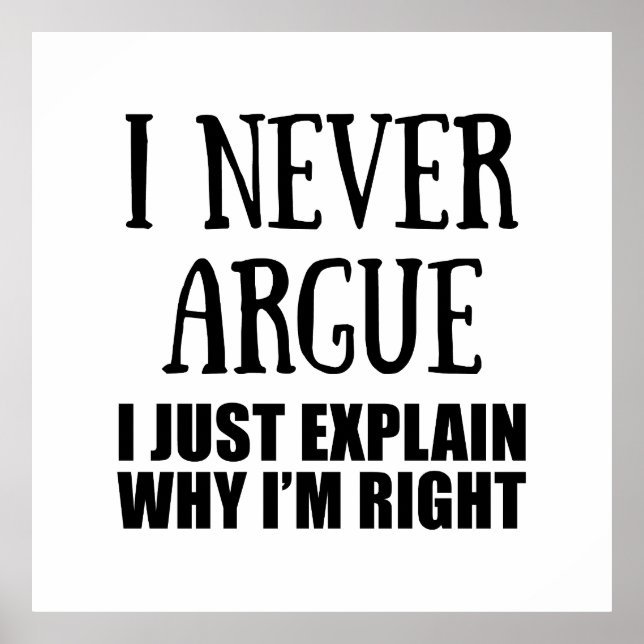 Poster Engraçado sarcástico cita sarcasmo de humor adulto (Frente)