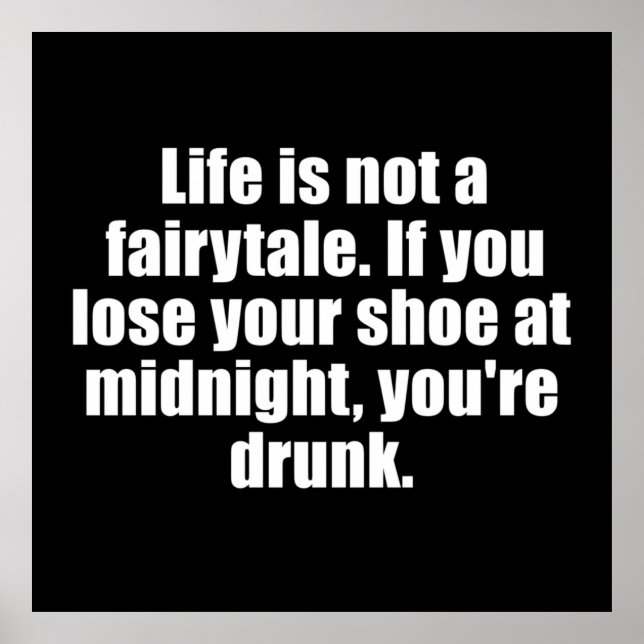 Poster Engraçado sarcástico diz famosa citação sarcasmo (Frente)