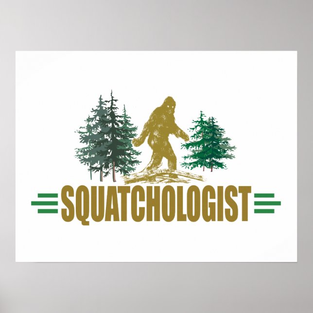 Poster Engraçado Sasquatch, Sasquatchin (Frente)
