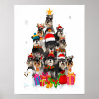 Engraçado Schnauzer Árvore de Natal Pet DOG Dom