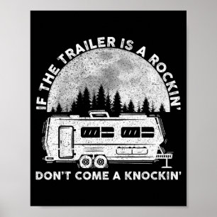Poster Engraçado Se O Reboque Está Balançando Não Bata
