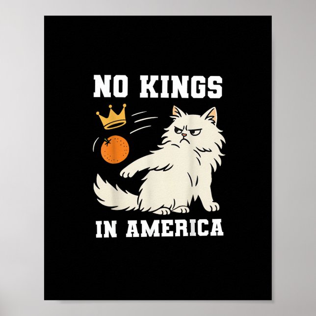 Poster Engraçado Sem Reis na América Estilo Clássico Retr (Frente)