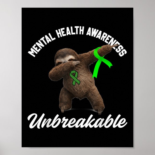 Poster Engraçado Sensibilização Mental Sem Quebra-Cabeça (Frente)
