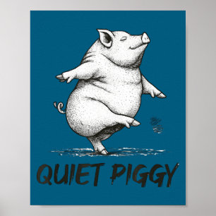 Poster Engraçado Silencioso Ggy, Citação Ggy, Expressão G