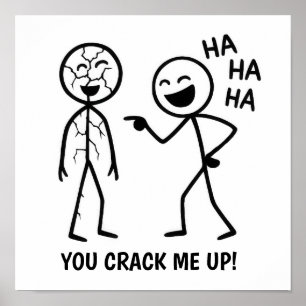 Poster Engraçado Stickman