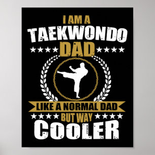 Poster Engraçado Tae Kwon Do Fighter Pai Taekwondo Para M