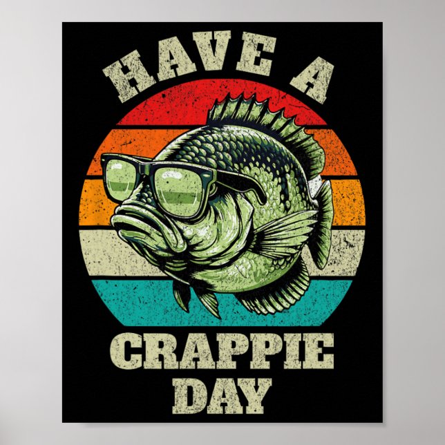 Poster Engraçado Tem Um Dia De Rappie Retraindo Pesca Sar (Frente)