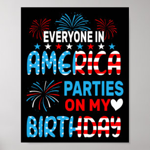 Poster Engraçado Todos Nos Partidos Americanos No Meu Ani