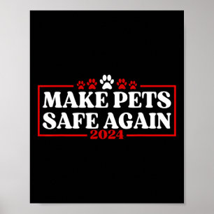 Poster Engraçado Torna Os Animais Seguros Novamente 2024