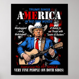 Poster Engraçado Tour Liberal Anti-Trump Shirt Americano 