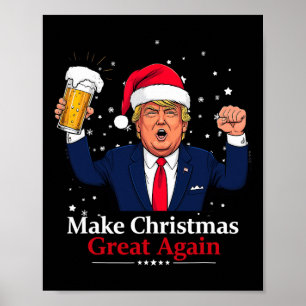 Poster Engraçado Tremor de Natal Faça Excelente de Natal