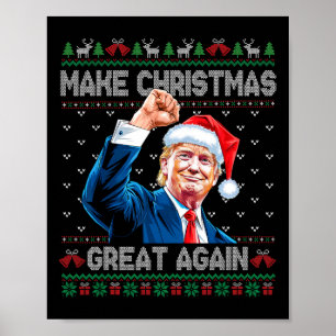 Poster Engraçado Trump 2024 Faça o Excelente de Natal nov