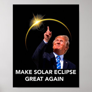 Poster Engraçado Trump Eclipse Solar Total Ótimo