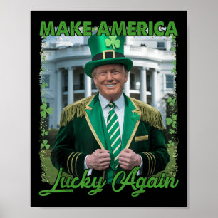 Poster Engraçado Trump Republicano Torna a América Sortud