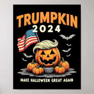 Poster Engraçado Trumpkin 2024 Trump Torne Excelente De H