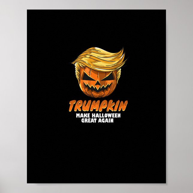 Poster Engraçado Trumpkin Torne O Excelente De Halloween  (Frente)