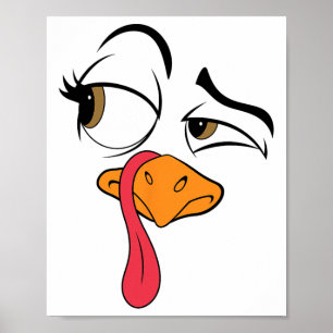 Poster Engraçado Turquia Legal Turquia Figurino de Ação d