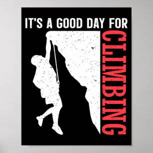 Poster Engraçado um bom dia para escalar - rocha vintage