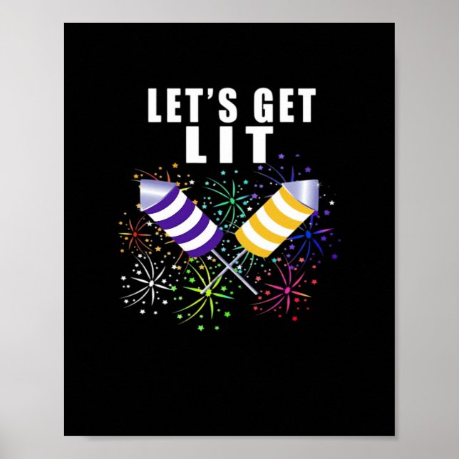 Poster Engraçado Vamos Lit - Clássico de Independência (Frente)
