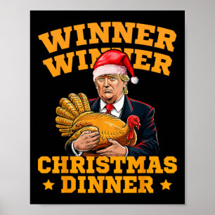 Poster Engraçado Vencedor do Trump Janto de Natal Turquia