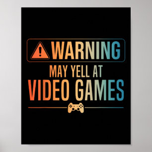 Poster Engraçado Vídeo Jogo Arte Para Homens Mulheres Jog