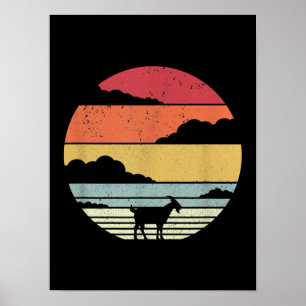 Poster Engraçado Vintage Goat Gift
