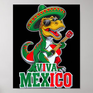 Poster Engraçado viva mexico crianças cinco de maio dança