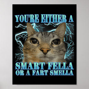 Poster Engraçado Você é Ou Um Cara Inteligente Ou Um Chei