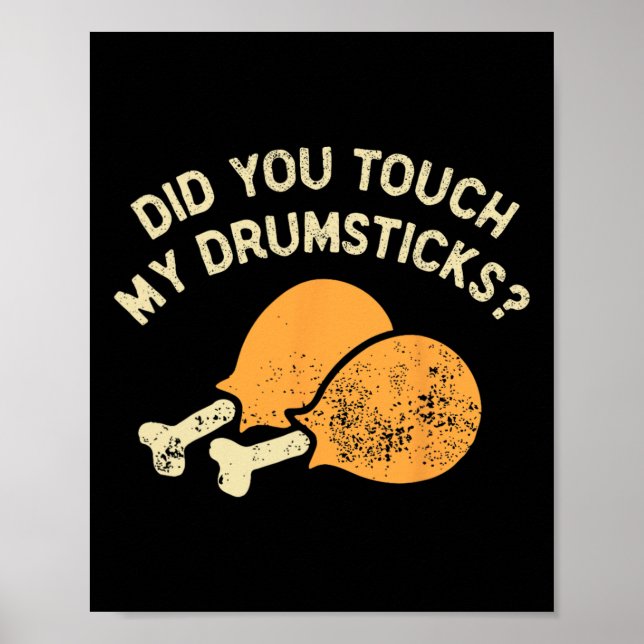 Poster Engraçado Você Tocou Minhas Tábuas Uni Para Homens (Frente)