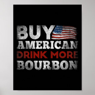 Poster Engraçado Whiskey Nos Cita Bandeira Comprar Americ