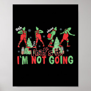 Poster Engraçado Xmas, é isso que eu não vou vestir o Nat