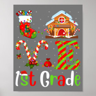Poster Engraçado Xmas Lighting Love 1rua Teacher Christm
