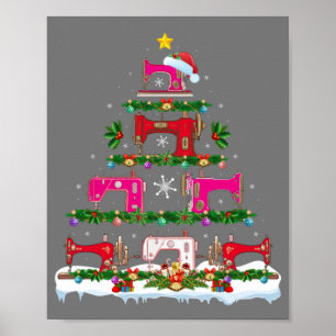 Poster Engraçado Xmas Lighting Machine Árvore de Natal
