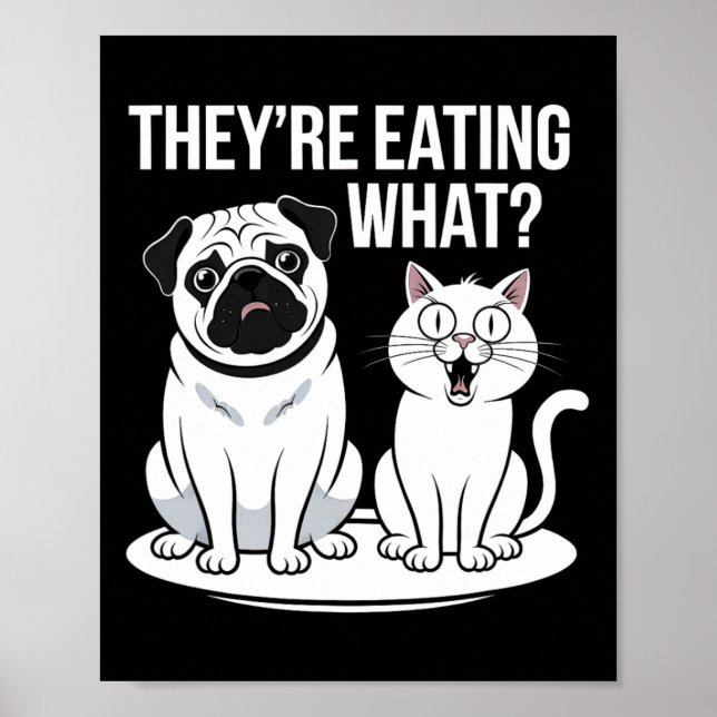 Poster Engraçados estão comendo os cães que estão comendo (Frente)