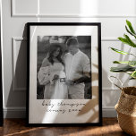 Poster Engravidar Engravidar Enxergar Em Breve Ultrassom<br><div class="desc">Anuncie a alegre notícia de sua crescente família com nosso adorável anúncio de gravidez ultrassom poster, um tributo animador ao entusiasmo e antecipação de receber uma nova adição. Seja um anúncio de mamãe a bebê, um revelador de gravidez para avós, ou um gesto doce para a nova vovó e vovô,...</div>